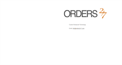 Desktop Screenshot of orders24-7.com
