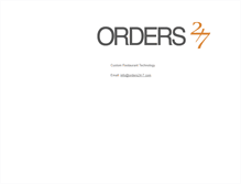 Tablet Screenshot of orders24-7.com
